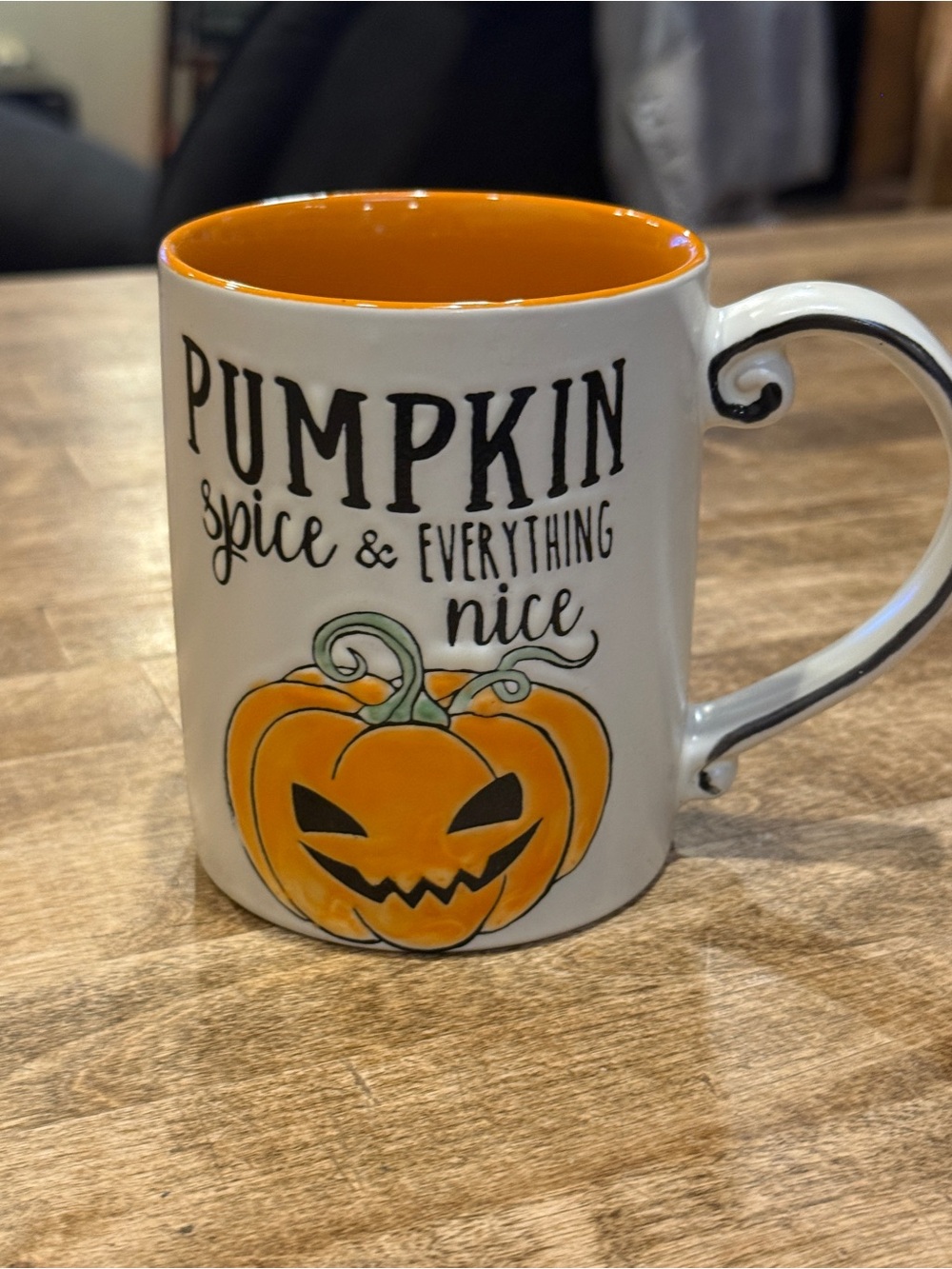 Pumpkin Spice & Everything Nice Fall Ceramic Mug